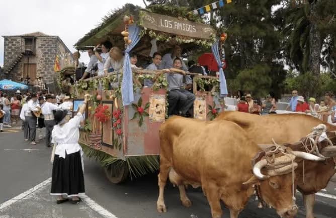 Ambiente de romería canaria